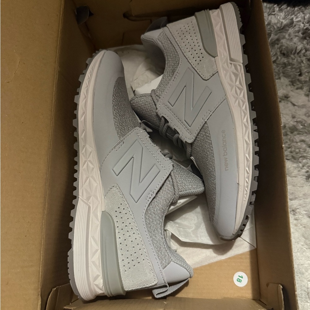 New Balance Light Gray Athletic Shoes - Picture 7 of 7
